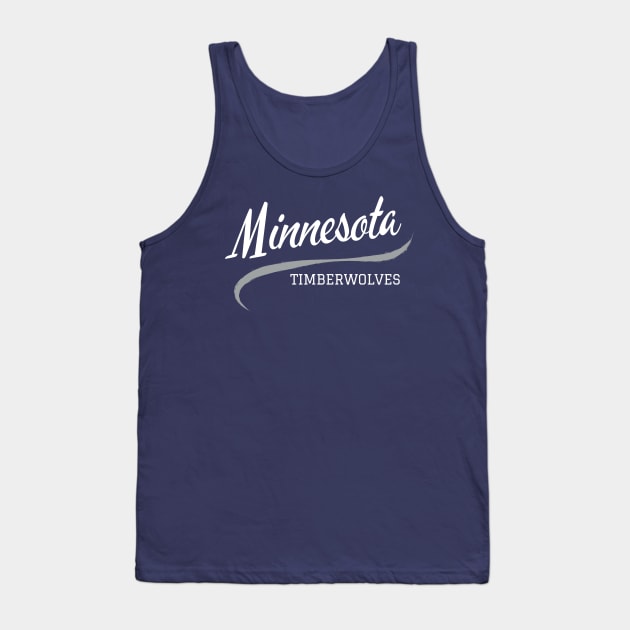 Minnesota Timberwolves MIN Tank Top by CityTeeDesigns